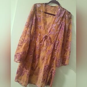 Romantic Burnout With Velvet Kimono